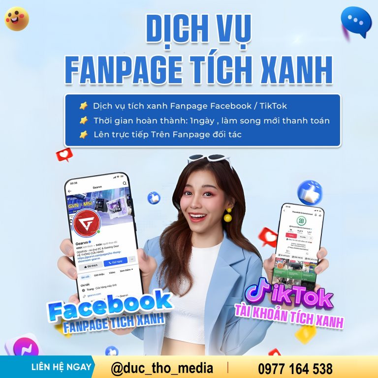 Dịch vụ xác minh tick xanh Facebook – Intargram – Tiktok top 1 thị trường